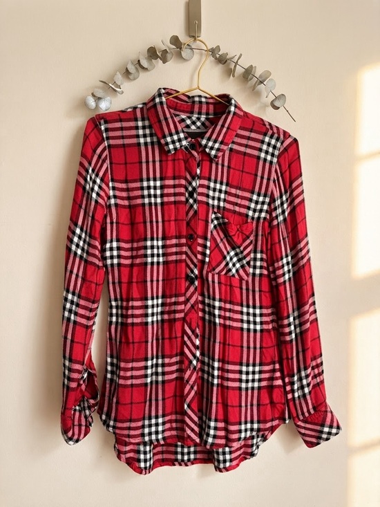 Rails Tops - Rails Red Plaid Button-Down Shirt for Girls